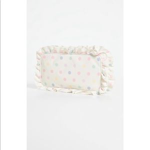 Stoney clover lane polka dot ruffle small pouch